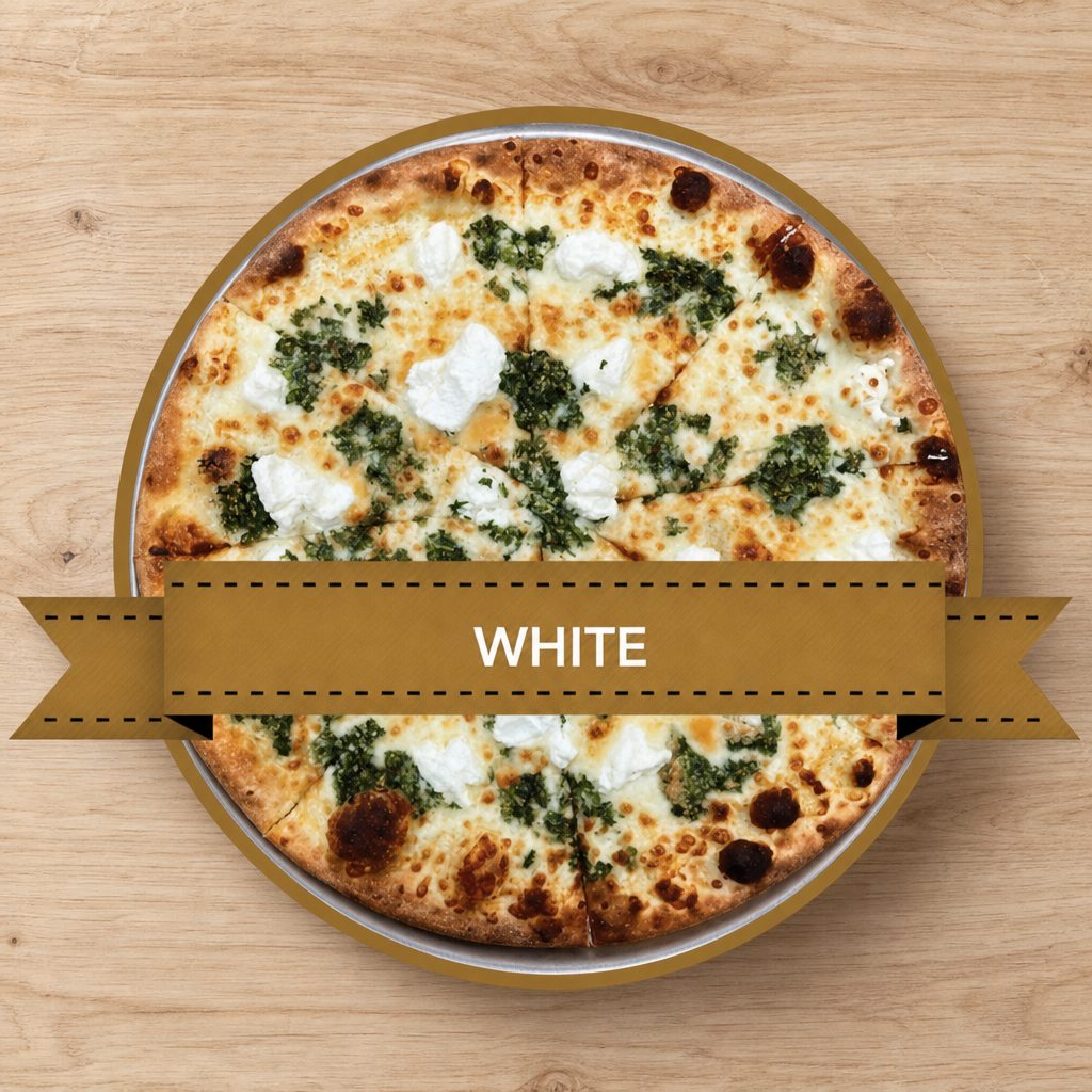 12" White Pizza.