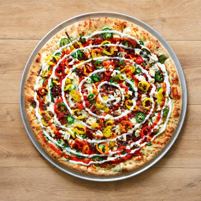 12" Devils Demon Pizza.