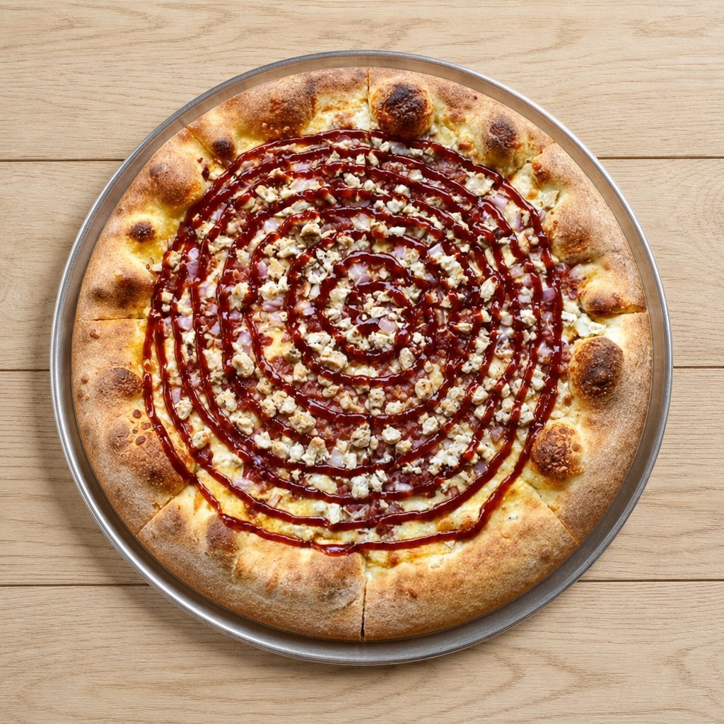 12" BBQ Chicken Pizza.