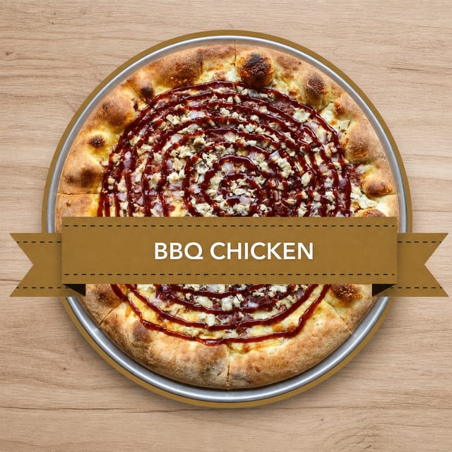 18" BBQ Chicken Pizza.